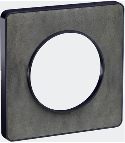 Plaque Double Odace Touch Schneider En Aluminium Brossé Croco - Finition Élégante S530804J1