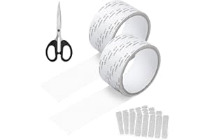 TOKIISHE Fliegengitter Reparatur Set, Reparaturband für Moskitonetze, Stark haftender Insektenschutz Fliegengitter Fenster Reparatur Klebeband für Tür Loch Von Ausbesserung - Weiß