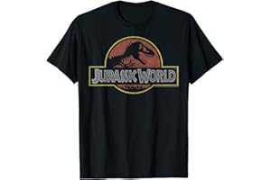 JURASSIC FRANCHISE Jurassic World Classic Retro T-Rex Logo Camiseta