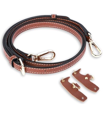 Correa Ajustable Para Bolso De Piel - Hebilla Dorada, Ancho 1.2 Cm, Longitud 94-124 Cm, Sin Perforación, Para Convertir Bolso De Mano En Bandolera