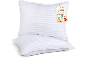 ‎UTOPIA BEDDING Utopia Bedding Kopfkissen Kleinkind 40 x 60 cm, 2er Set Kinderkopfkissen, Atmungsaktiv Polybaumwolle Gewebe, Kinderkissen zum Schlafen, Kissen für Kleinkinder, Für Kinder ab 2 Jahren (Weiß)
