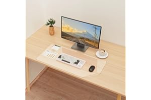 ‎YSAGI YSAGi Schreibtischunterlage Transparent, Klares Großes Mauspad, Wasserdichte Tischunterlage Schreibunterlage Durchsichtig, Tischschutz Unterlage Schreibtisch Zubehör für Büro & Zuhause (60 x 35 cm)