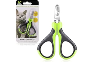 Molain Coupe-Ongles pour Animaux domestiques, Lime à Ongles pour Chien, Tondeuse Professionnelle avec Protection et Verrouillage de sécurité, Coupe-Griffes pour Chiens et Chats(Bleu) (Vert + Noir)
