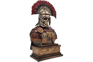LOOYAR Roman Empire Legion Undead Centurion Warrior Resin Statue Sculpture Ornament Figurine Craft for Home Living Room Porch Decoration Office Desk Desktop Gift