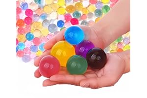 DREAKU 50.000 perline d'acqua + 300 palline d'acqua XXL, riutilizzabili perle d'acqua colorate, palline idrogel decorative per vasi, piante, decorazione (matrimoni, compleanni, feste, Natale)