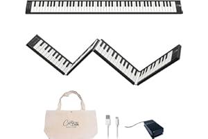 BLACKSTAR Carry-on 88 - negro Piano plegable de 89 Teclas Negro de Blackstar. Controlador MIDI USB con batería recargable