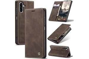WJXEXRS Handyhülle für Samsung Galaxy A26 5G/4G Hülle, Premium Klapphülle Leder Schutzhülle Klappbar mit Kartenfach Ständer Magnet Handytasche Standfunktion Flip Case Lederhülle Galaxy A26 5G-Kaffee
