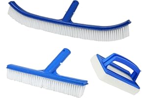 ‎WELL2WELLNESS well2wellness® TOP Schwimmbad Pool Bürsten Poolbürsten Beckenbürsten Set - 3-teilig