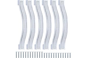 TsunNee 12PCS Shiny Crystal Cabinet Handles, Rhinestone Drawer Pull Handles, Modern Cupboard Bow Pulls, Furniture Door Pull Handles, 128mm 5.03 Inches Hole Distance