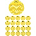 AIR O MATIC Urinal Screen Mat Lemon (Yellow, Medium) -20 Pieces Urinal Screen Mat for Men’s Restroom, Lemon Scented