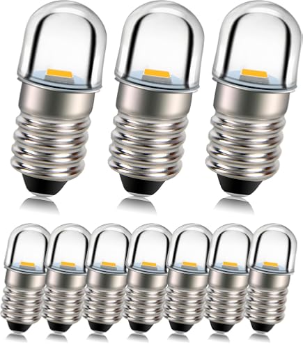 Ampoule Incandescence 0,45W - Douille E10 - 4,5V - Pour Indicateur Ou Torche