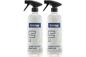 ‎FERDOCLEAN ferdoclean® Plastic Cleaner 2 x 750 ml for Window Frames Plastic Windows Garden Furniture Cleaner for All Plastic Surfaces PVC Cleaner Fibreglass Fibreglass Synthetic Leather
