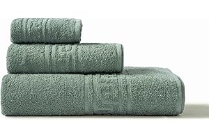 RUNICO nice homeit Set de Toallas Blancas 100% Algodón - Set de Toallas de Baño - Suaves y Altamente Absorbentes