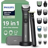 Philips 19-in-1 All-in-One Trimmer 9000 Series + OneBlade &ndash; Men's Hair Clipper for Face, Head and Body, Self-Sharpening Steel