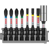 Bosch Professional Accessories aksesuar 2608522326 8 par&ccedil;a Tornavida Seti (Impact Control, T/PZ/PH Bits Uzunluğu: 25 mm, Pick