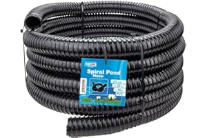 B2C Black Corrugated Flexible Pond Hose Fish Garden Filter Pump Marine Flexi Pipe 20 25 32 38 40 50mm - 1" 1.25" 1.5" 2" (20mm (0.75"), 2 Metres)