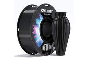 Creality CR-PETG Filament 1.75 mm 1KG, Excellente Ténacité Haute Précision, Inodore Non Toxique, Résistant à l'Humidité, Filament PETG Brillant pour Imprimante 3D (Noir)