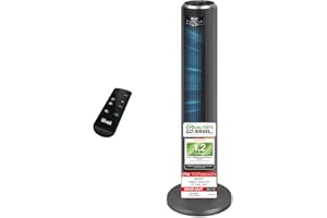 ‎LEVOIT Levoit - Ventilator Leise - Turmventilator mit Kühlung - Tower Fan mit Fernbedienung - Oszillierender Säulenventilator mit Fortschrittlichem Schlafmodu - 5 Geschwindigkeiten 4 Modi 12Std Timer - Grau