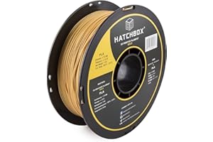 HATCHBOX PLA 3D Printer Filament, Dimensional Accuracy +/- 0.03 mm, 1 kg Spool, 1.75 mm, Gold