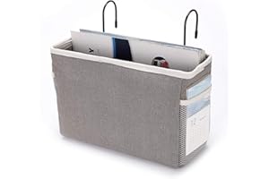 SUMNACON Hängekorb für Bett, Büro, Zuhause, Schule, Schlafsaal, Grau