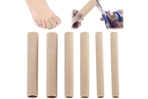 DONOONIS 6 PCS Protege Orteil, Protection Orteils,Tube Orteil,Tube de Coussin D'orteil, 3 Tailles Protection Orteils en Silicone Découpable, pour Cors, Ampoules, Callosités, Orteils et Doigts