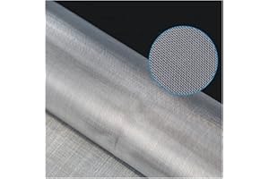 XUE XIAO JUN Maille en Acier Inoxydable 304-40 Mailles - Trou 0,5 Mm - Grillage De Fenêtre en Treillis Métallique - Ne Rouille Jamais - Résistant À La Chaleur (Couleur : Silver, Taille : 0.5x10m)