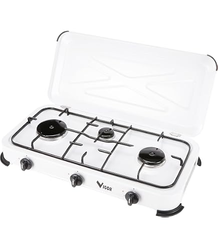 Blinky 9801001 Fornello A Gas GPL - Struttura In Acciaio Verniciato Con Fuochi Smaltati Per Cucina Esterna