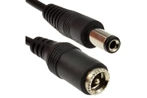 KENABLE 5,5 x 2,1 mm DC Alimentation Fiche vers Femelle vidéosurveillance CCTV d'extension Rallonge Cordon câble 3 m [3 mètre/3m]