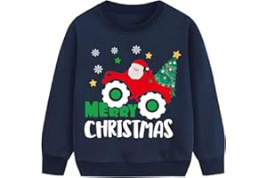Little Hand Christmas Boys Jumper Reindeer Toddler Casual Clothes Gifts Xmas Sweatshirt Long Sleeve Cotton Shirt Age 1-7 Years