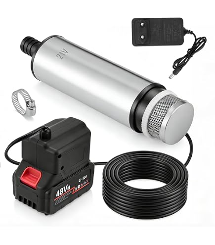 Produktbild von Akku-Wasserpumpe Für Makita 18V/21V – Kabellose Transferpumpe Mit 20m Schlauch, 7 Sprühmustern & Messinganschluss, Ideal Für Garten, Auto & Co.