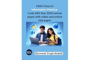 CBSE Class 12 Information Practice Code 065 Year 2026 solved paper with video and online test paper (Email Delivery of eBook in 2 Hours) [Unknown Binding] [Mar 31, 2026] | WhatsApp Support at +91 8233993141