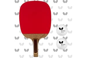 Butterfly Nitchugo I Table Tennis Racket - Japanese Penhold - Addoy 1.9mm Rubbers - ITTF Approved