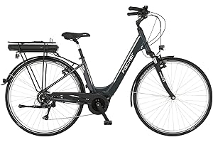 ‎FISCHER Fischer E-Bike City CITA 1.5 Elektrofahrrad für Damen und Herren, RH 44 cm, Mittelmotor 65 Nm, 36 V Akku, Granitgrau, 44cm-418 Wh