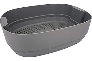 Moutta I Urbalive Gris Bandeja Gris Adicional para vermicompostador I Propagación del Compost de lombrices