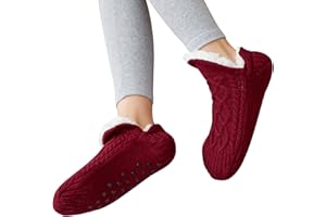Hoomall Chausson Chaussette Homme Femme Maision Slipper Antidérapantes Hiver Chaud Douce Polaire Epaisse Thermique Chaussette De Sol Peluche Nuit