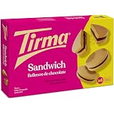 Tirma S&aacute;ndwich de Galleta con Relleno de Chocolate &ndash; 4 Packs de 45 g (Estuche de 180 g) | Galletas Dulces con Chocolate | Sna