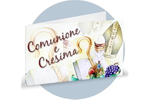 Ingrosso e Risparmio 40 Bigliettini bomboniere Comunione e cresima Insieme Personalizzati per Confetti segnaposto Maschio Femmina sacchettini Fai da Te confettata Sacra