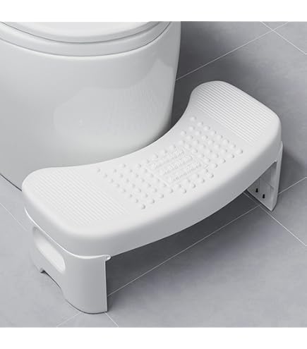 Sgabello Da Bagno Per Adulti, Aiuto Per Servizi Igienici Medici, Sgabello WC Per Adulti, Aiuto Intestino Sano (grigio