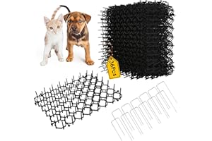 JUNUNDJING Tappetino Repellente per Gatti, 36 Pezzi Repellente per Gatti, 15x20cm Dissuasori per Gatti, Plastica Tappetino Anti Gatto, Anti Gatto Giardino