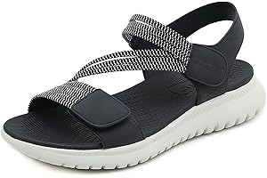Meik Mangni Sandali Sportivi da Donna Estive Scarpe da Spiaggia Moda Sandali con Punta Aperta Antiscivolo Traspiranti 35-42 EU