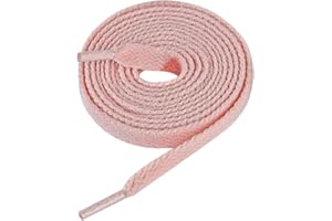 CCSOFTIME Lacci Scarpe Piatti Colorati(2 Paia),Lacci per Air Force 1 Converse per Ogni Tipo Di Calzatura,e Scarpe Piatti Robuste e Resistenti de Bambini e Adulti- Larghezza 8mm