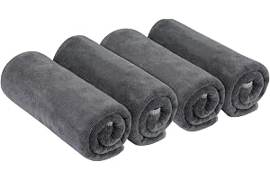 VIVOTE Microfibre Serviette de Gym,Serviettes de Sports,Serviette de Fitness,Serviette de Voyage,Séchage Rapide,Douce,absorbante,Serviette Microfibre pour Le Sport, Le Yoga,Fitness,40 x 80cm,Gris