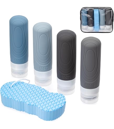 GZhaizhuan Set di 20 bottiglie da viaggio da 100 ml di plastica vuote da riempire per shampoo