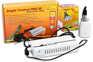 Lucky Reptile Bright Sun UV Desert Komplettset - 35 W Metalldampflampe inkl. Fassung & Vorschaltgerät - Reptilien Wärmelampe mit hitzebeständiger Keramikfassung - Terrarium Zubehör, 1 Stück (1er Pack)