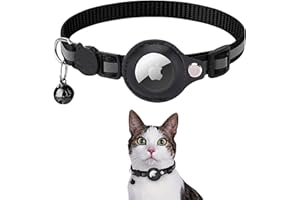 JK PRODUCTS SHOPPING ONLINE Collier Chat Airtag Anti Etranglement pour Petits Chiens et Chatons Localiser Son Animal De Compagnie, Puce GPS Airtag Non Inclus