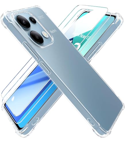 Cover per Xiaomi Redmi Note 13 con 2 Pezzi Vetro Temperato Pellicola