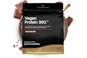 THE PROTEIN WORKS Protein Works | Vegan Protein 360 – GOLD Innovation, Proteine Vegane, Miscela Multi-Proteica Premium 100% Vegetale, Shake a Basso Contenuto di Grassi e Calorie, Cioccolato Morbido, 33 Porzioni, 1kg
