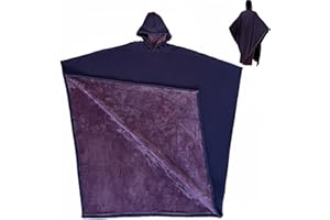 ZYZZEPHYR Weighted Cloak Hoodie, Blanket Cloak, Cloak Hoodie, Loose Blanket Hoodie, Long Sleeve Sweatshirt, Unisex (Purple)