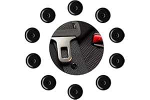 ‎LAEEYIN 10 Stück Gurt Knopf für Auto Gurt,Sicherheitsgurt Stopper Gurtstopper, Schwarz, verwendbar für die meisten KFZ Gurte