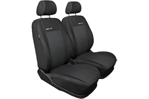 Mossa Housses de siège sur Mesure adaptées pour Volkswagen Caddy III Cargo (2004-2015) - Housse Siege Voiture - Couverture Siege - Elegance E3 2